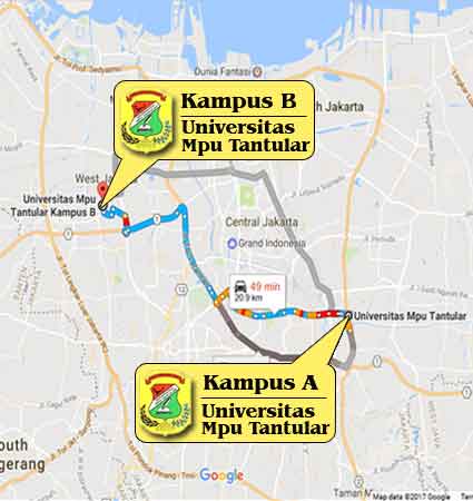 Lokasi Kampus Universitas Mpu Tantular Jakarta P2k Nomor